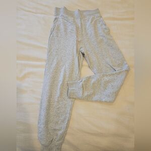 Cos Womens Light Grey Sweatpants Joggers Size XS 100% Cotton Pockets Slip On.